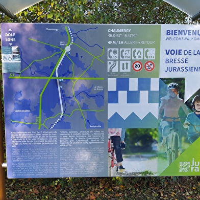 Tronçon Chaumergy – Chaux en Bresse de la voie de la Bresse Jurassienne