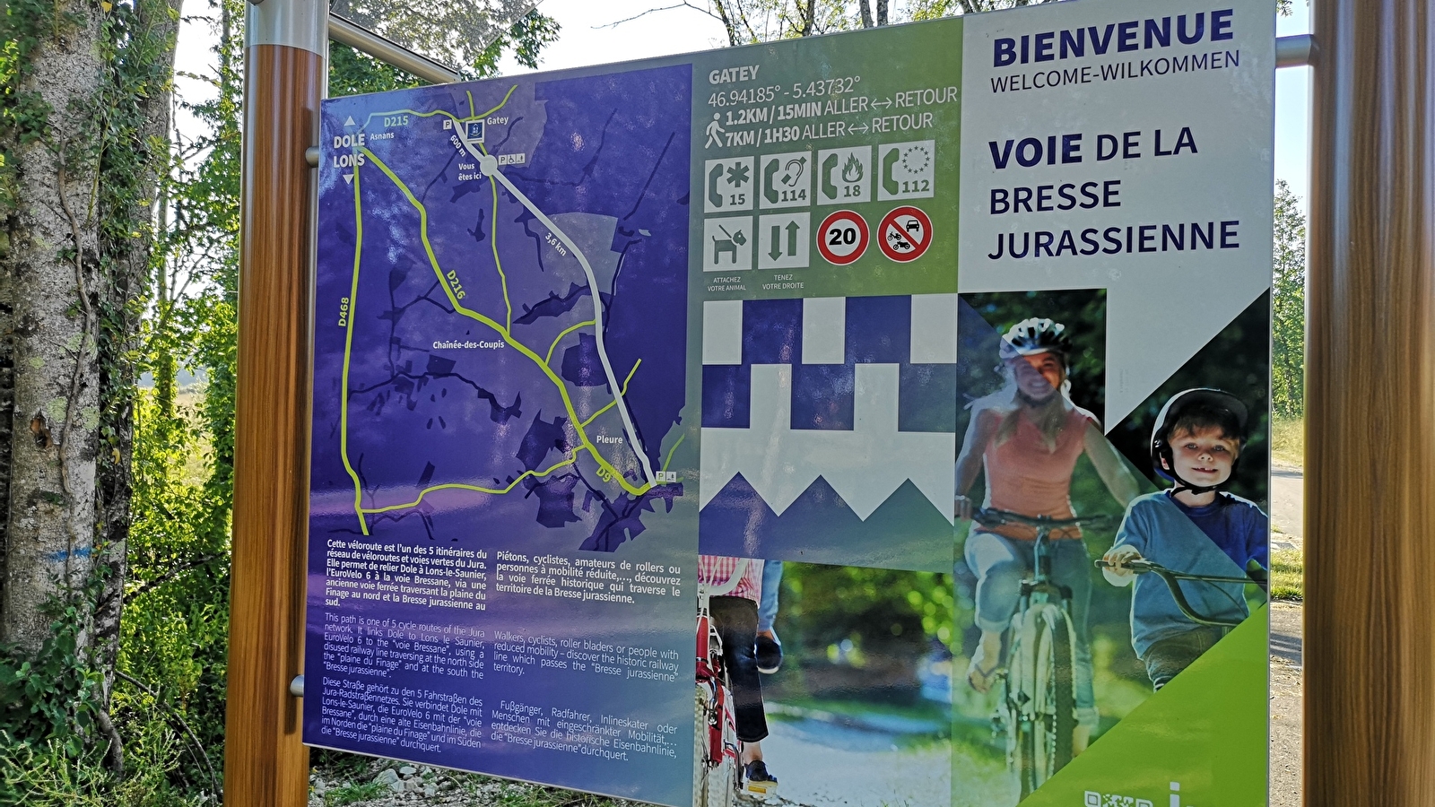 Tronçon entre Gatey et Pleure de la Voie de la Bresse Jurassienne 