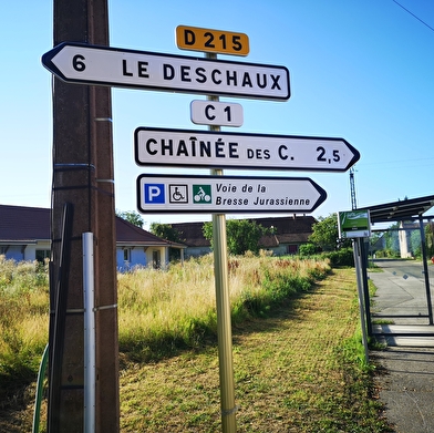 Tronçon entre Gatey et Pleure de la Voie de la Bresse Jurassienne 